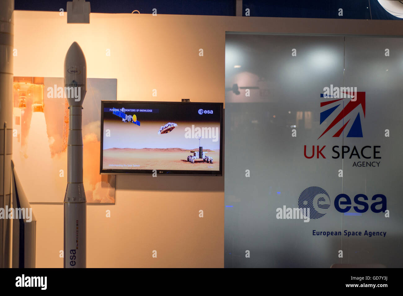 Farnborough, Hampshire UK. 12th July 2016. Day 2 of the Farnborough