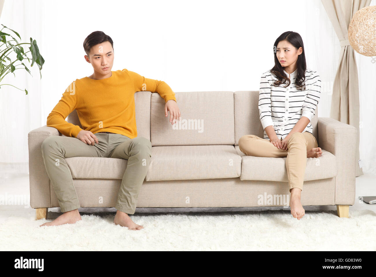 Young lovers quarrel Stock Photo - Alamy