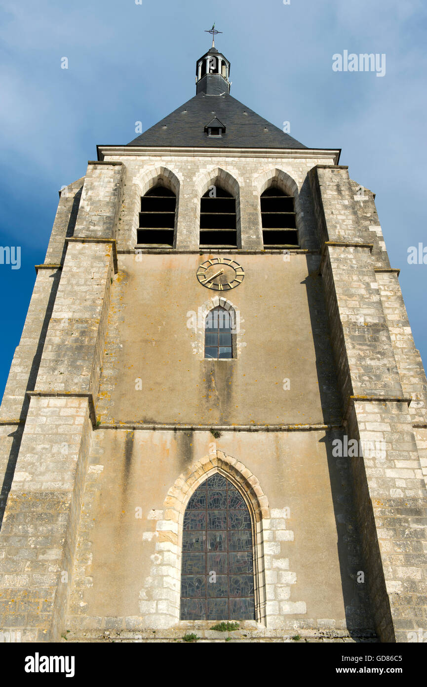 Europe, France, Loiret, Gien, Sainte-Jeanne d'Arc church Stock Photo