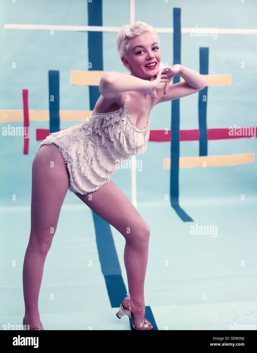 Sheree North, singer, dancer, and actress, photographed in 1953. Stock Photo