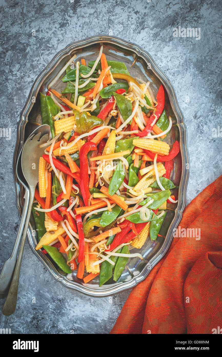 Vegetable Stir Fry Stock Photo Alamy