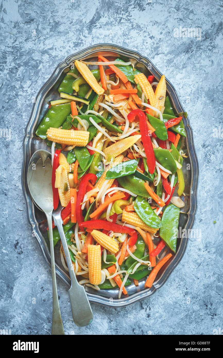 Vegetable Stir Fry Stock Photo Alamy