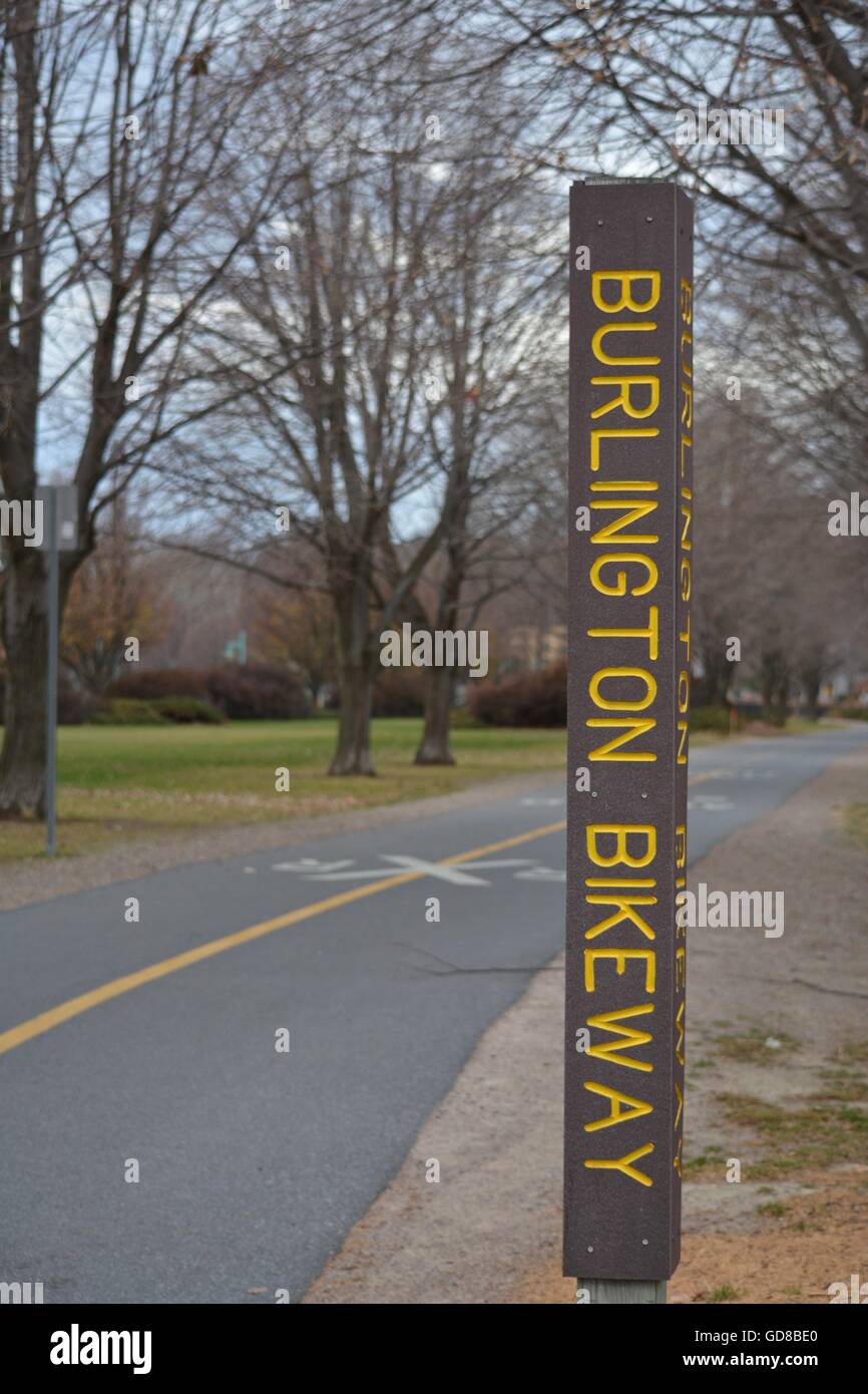 An image of bike infrastructure - An Image Of Bike Infrastructure Along The Burlington Bikeway Rail GD8BE0 