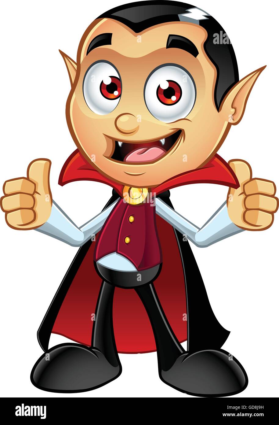 A cartoon illustration of a Dracula Vampire Character Stock Vector Image &  Art - Alamy