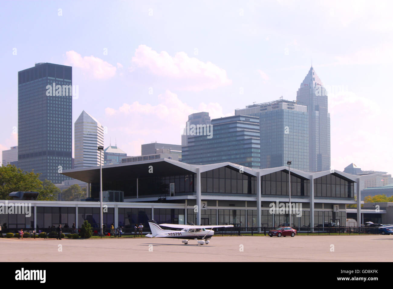 Cleveland, Ohio’s Burke Lakefront Airport terminal and Cleveland