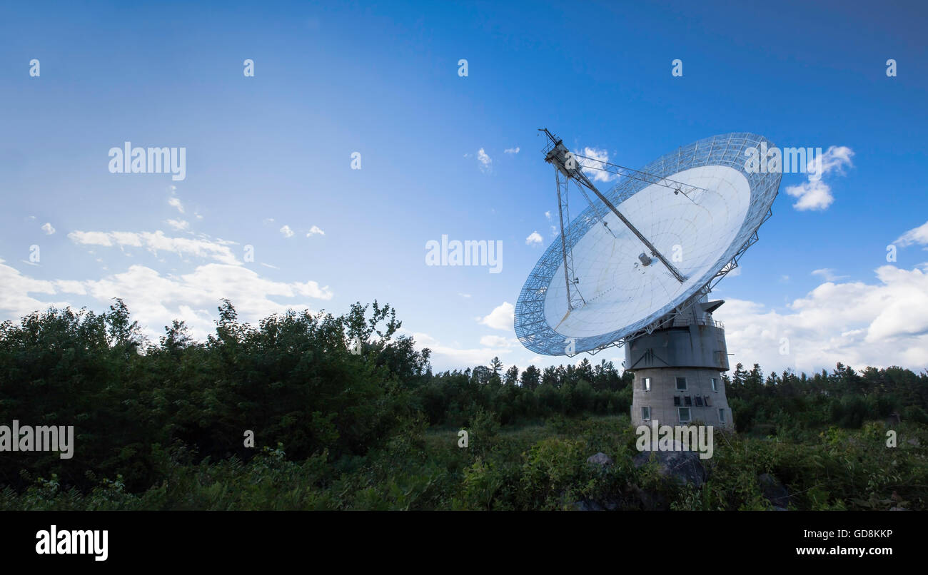 Large radio telescope dish Stock Photo