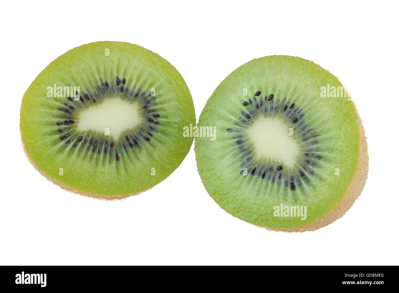 kiwi fruit isolated on white background Stock Photo