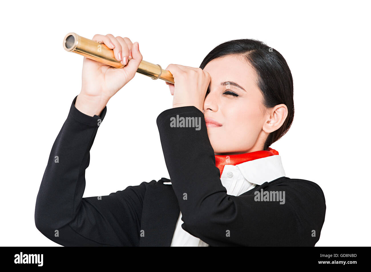 1 Indian Adult Woman Air Hostess Hand-Held Telescope Discovery ...