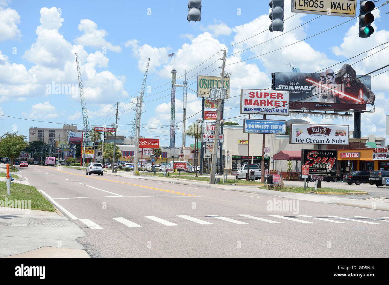 International Drive in Orlando, Florida, USA Stock Photo