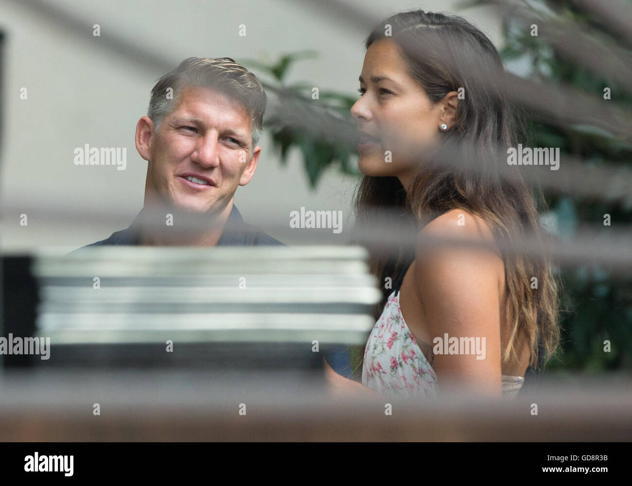 Venedig, Italy. 13th July, 2016. German soccer player Bastian Schweinsteiger and Tennis player Ana Ivanovic in Venice, Italy. On July 13, 2016    Editors Note: The use of these images by you, or anyone else authorized by you, is entirely at your own risk    | usage worldwide © dpa/Alamy Live News Stock Photo