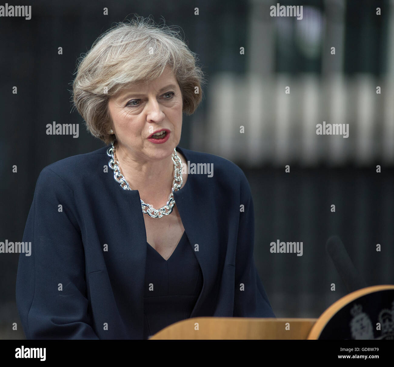 Downing Street, London, UK. 13th July 2016. Prime Minister Theresa May