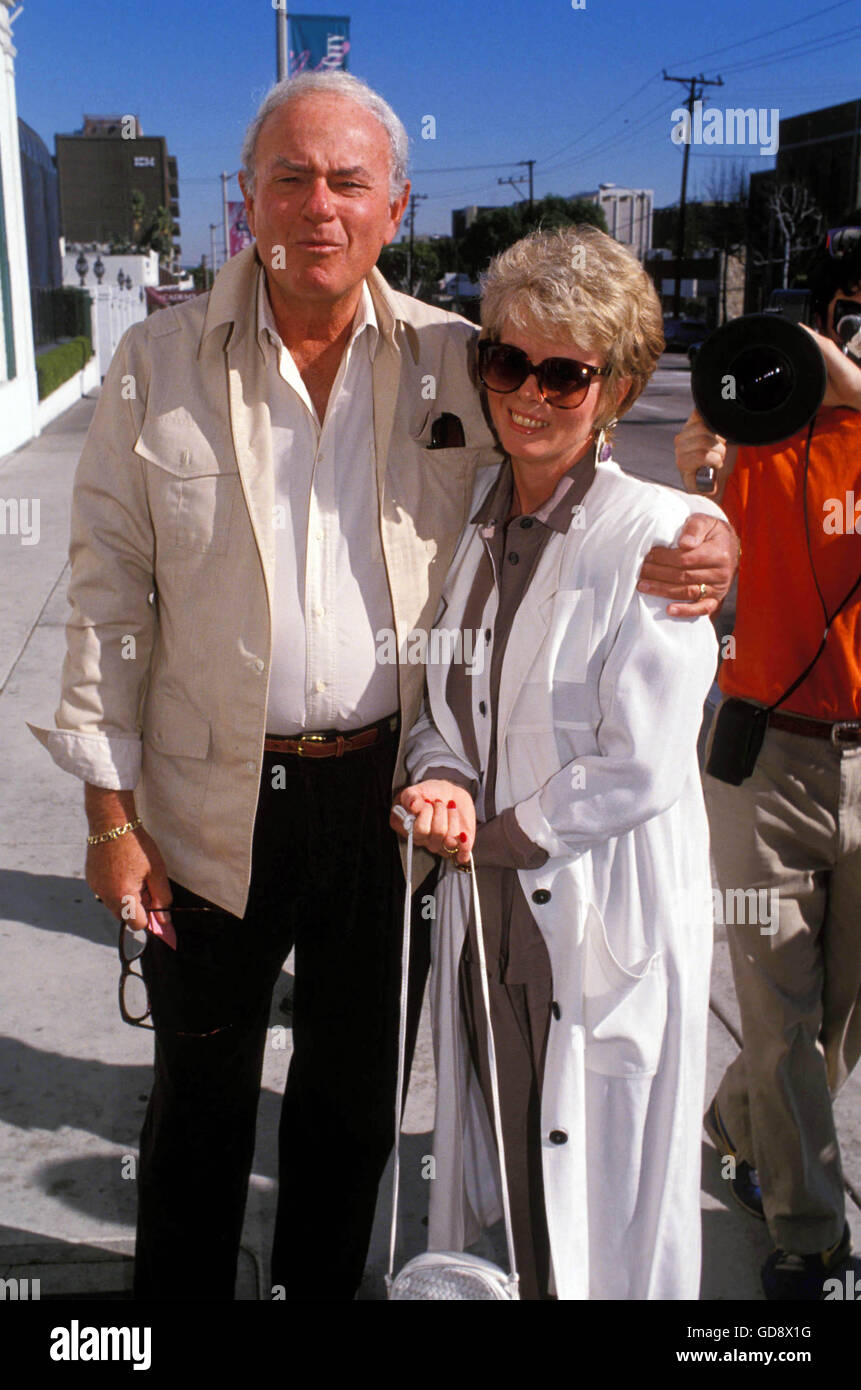 Harvey Korman With His Wife Deborah Fritz 1990. 30th May, 2008. HARVEYKORMANRETRO © Roger Karnbad/ZUMA Wire/Alamy Live News Stock Photo