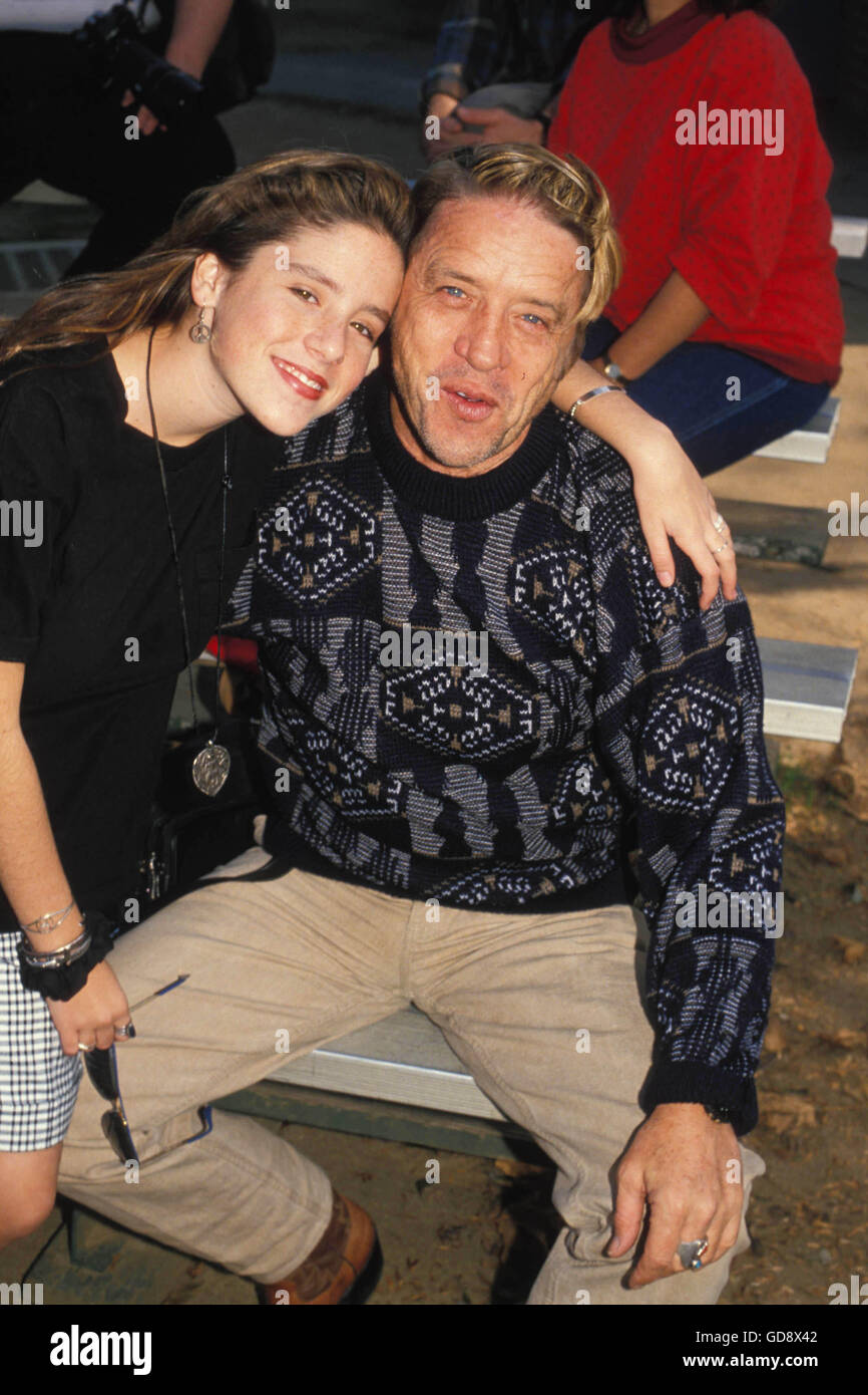 Soleil Moon Frye With Father Virgil Frye 1989. 1st Feb, 2008. © Roger