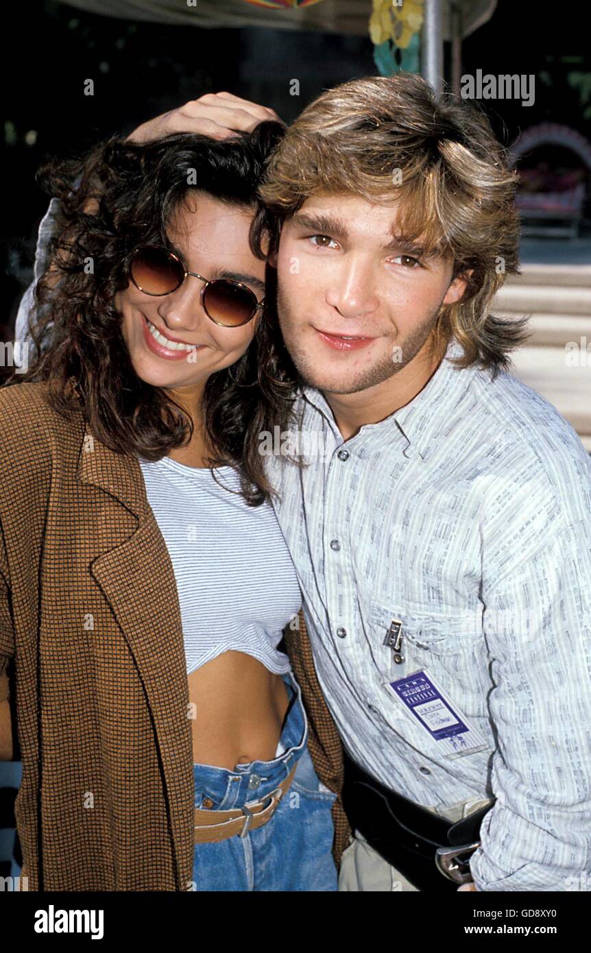 Nov. 18, 2004 - .COREY FELDMAN AND VANESSA MARCIL.10-1989.  -   1989(Credit Image: © Roger Karnbad via ZUMA Wire) Stock Photo