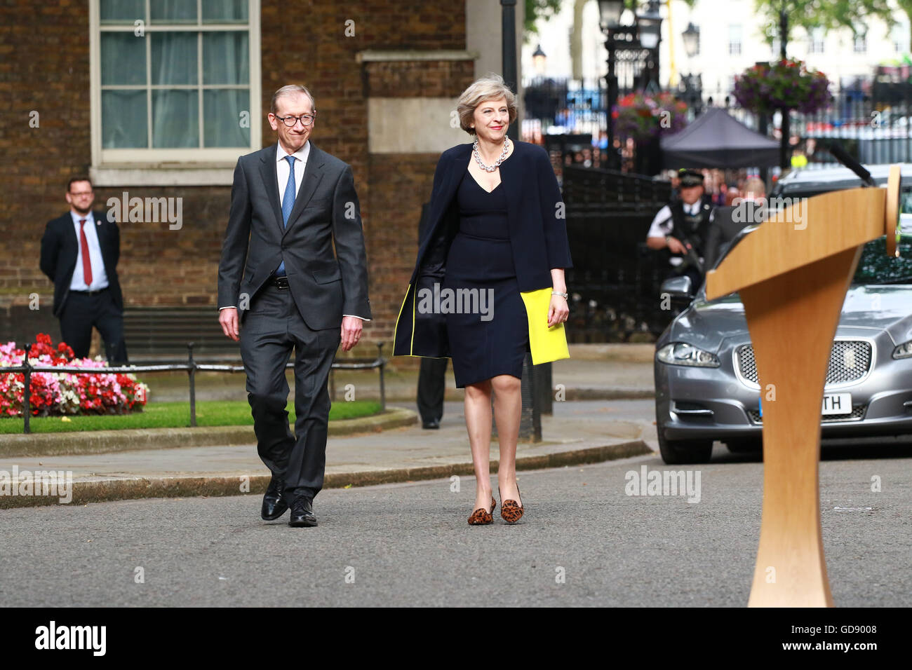 London, UK. 13th July, 2016. Prime Minister Theresa May and husband