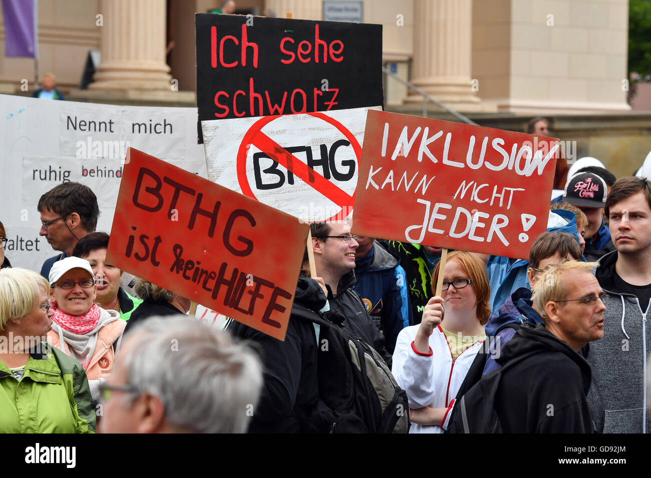 Germany Disability Potsdam, Germany. 14th July, 2016. Many disabled and non-disabled ...