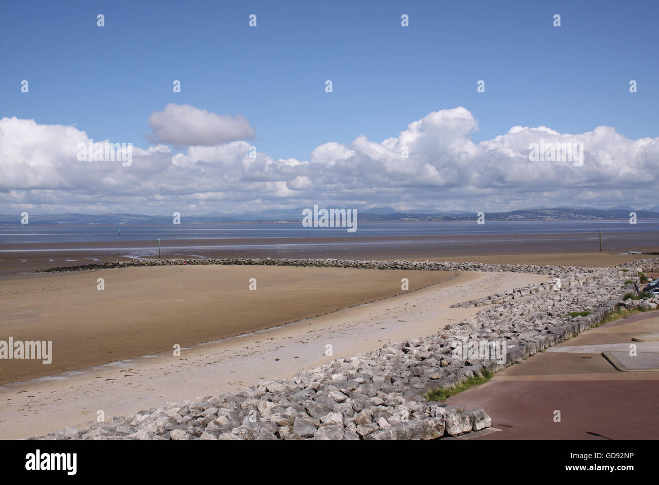 Sandylands promenade morecambe lancashire uk hires stock photography