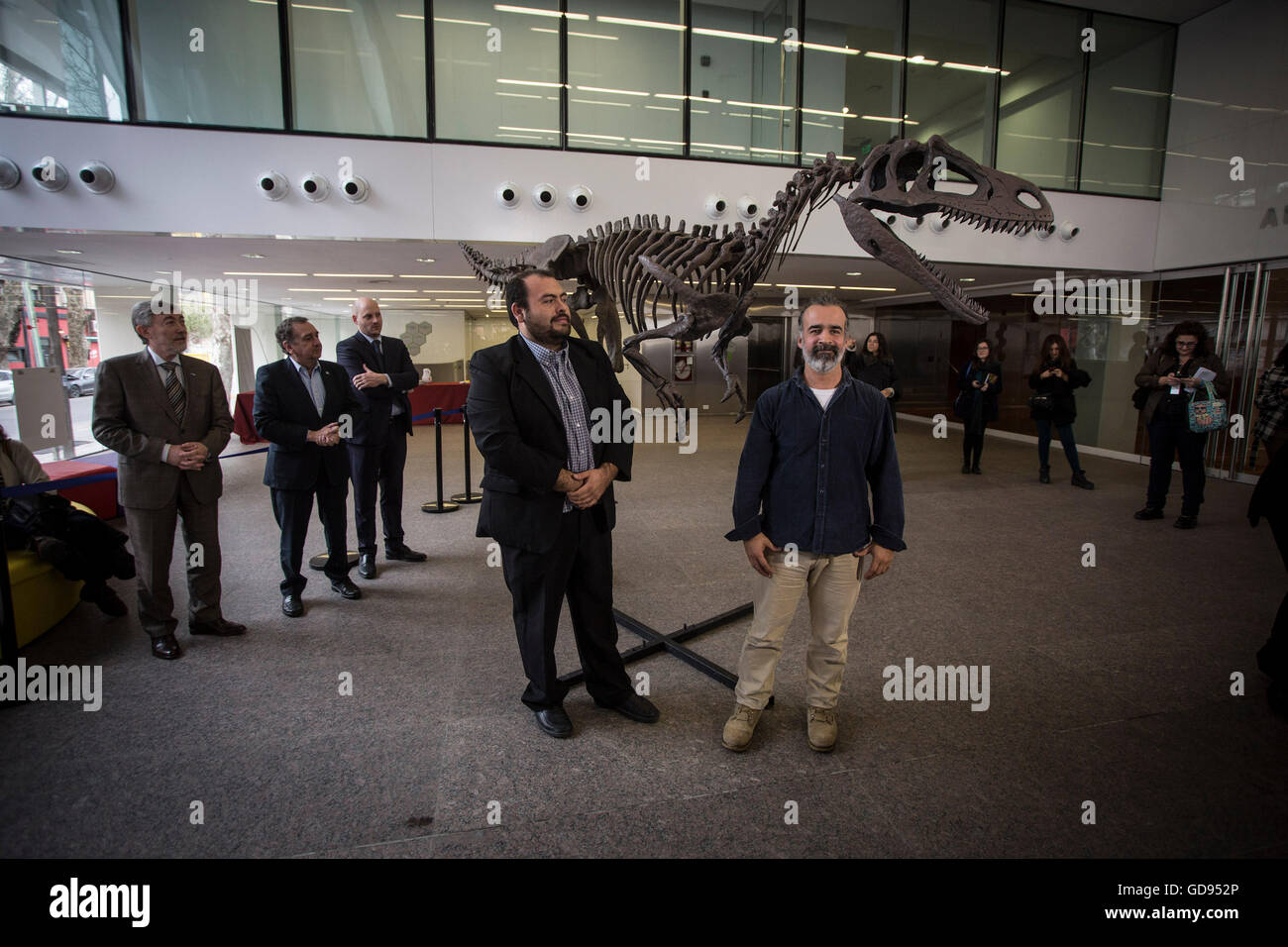 Buenos Aires, Argentina. 13th July, 2016. Argentine paleontologist