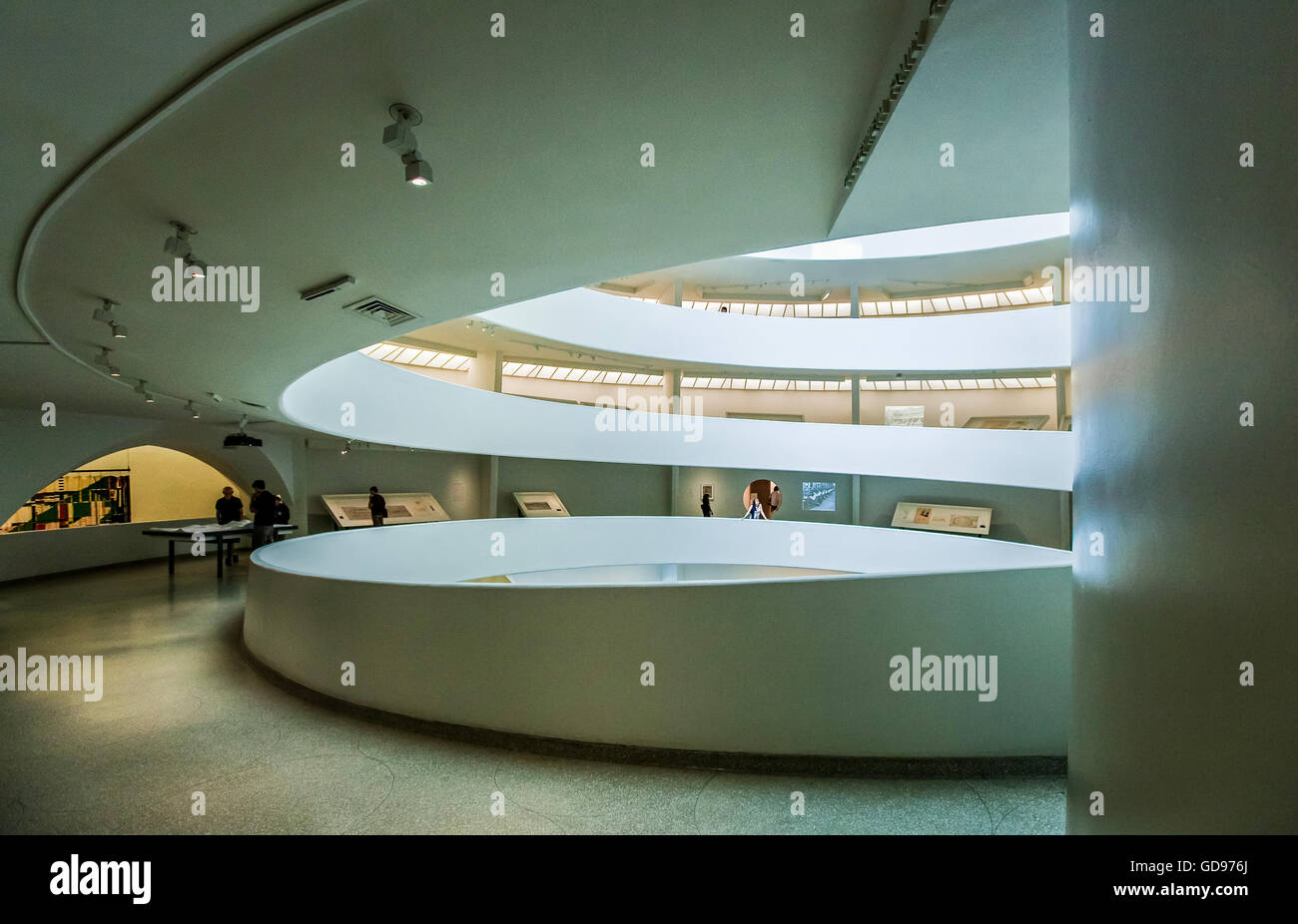 U.S.A., New York,Manhattan,the atrium of the Guggenheim museum Stock Photo