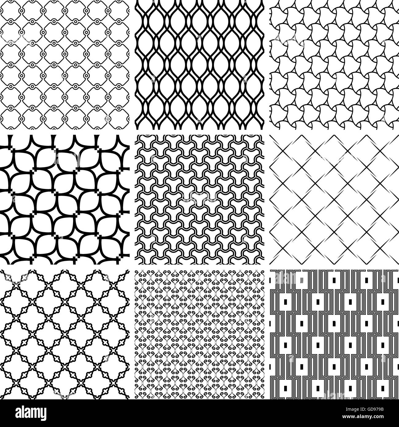 Set of Seamless Geometric Backgrounds Stock Vector Image & Art - Alamy