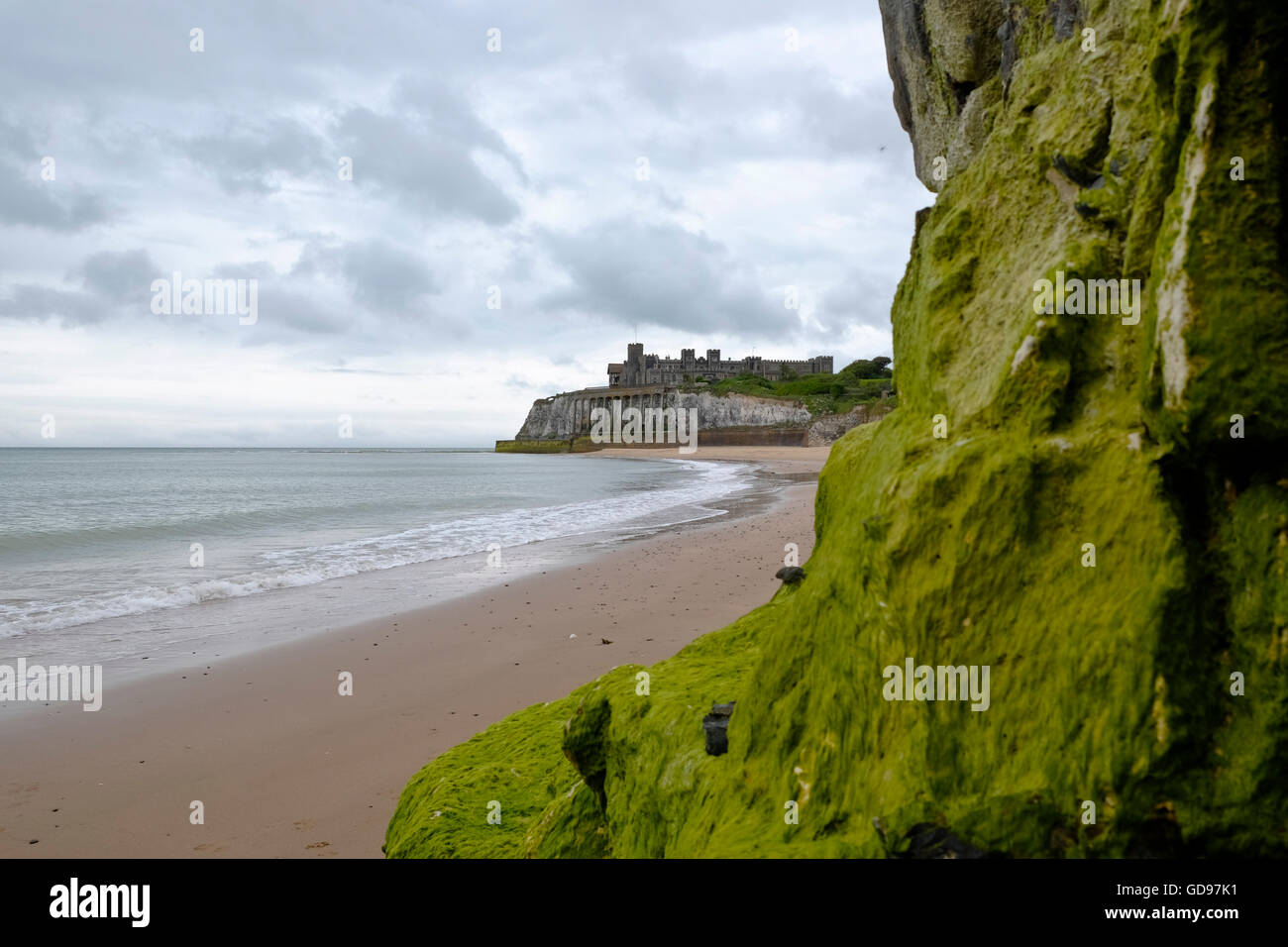 Kingsgate Castle on the cliffs above Kingsgate Bay, Broadstairs, Kent
