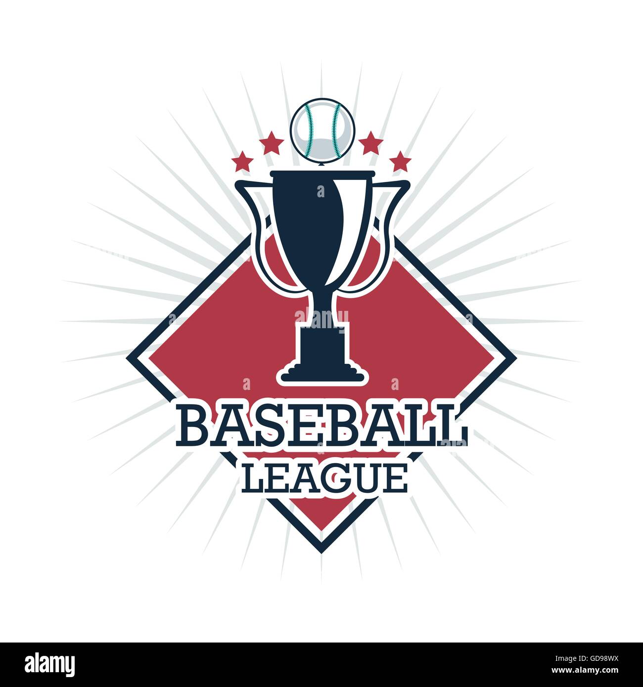 Baseball trophy. Sport design. Vector graphic Stock Vector Image & Art ...