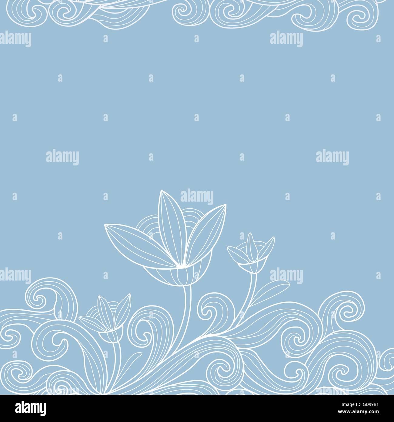 Vintage style background with flowers Stock Vector Image & Art - Alamy