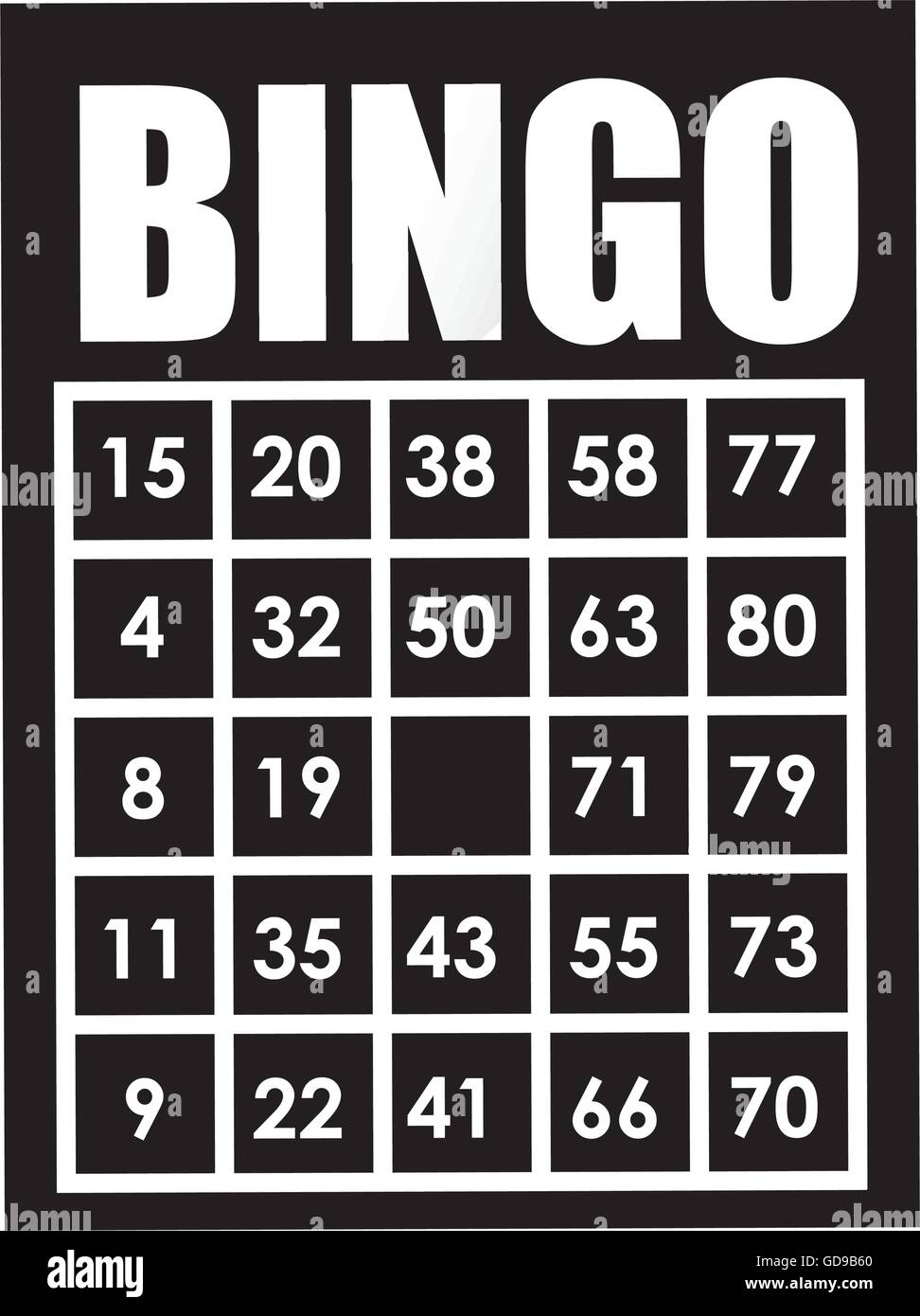 bingo card isolated icon design Stock Vector Image & Art Alamy