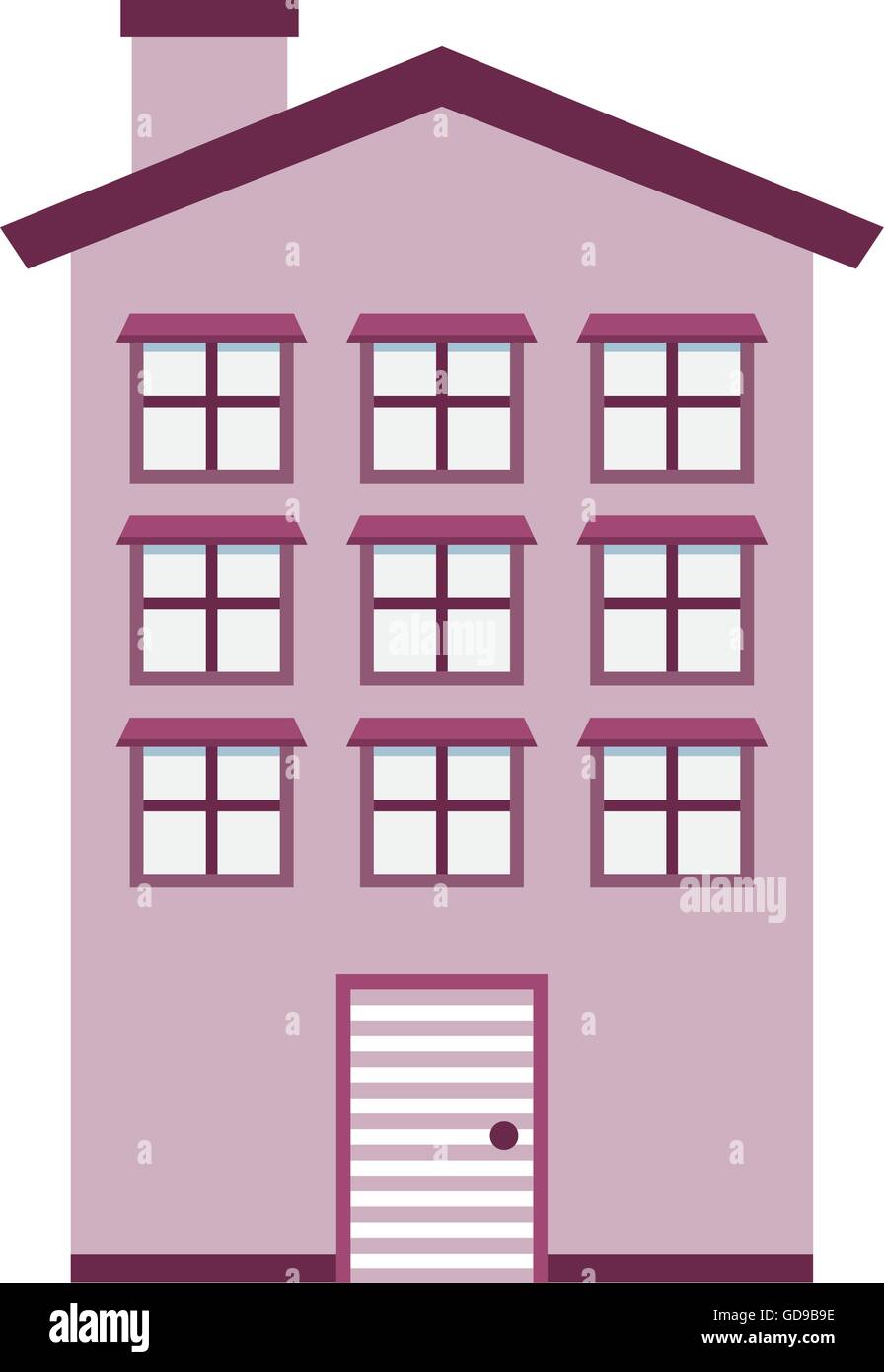 house exterior isolated icon design Stock Vector Image & Art - Alamy