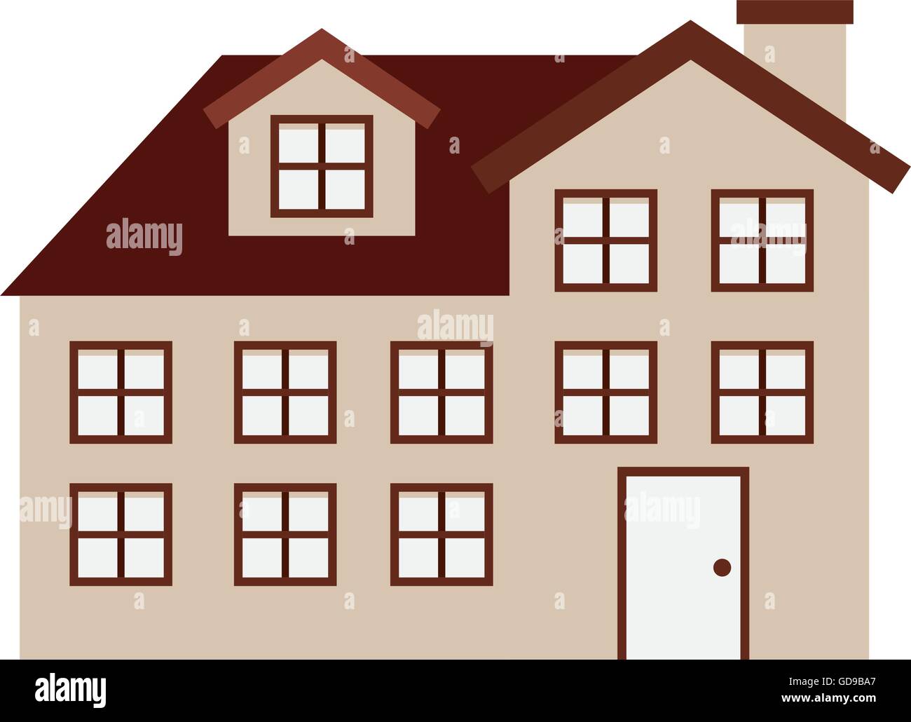 house exterior isolated icon design Stock Vector Image & Art - Alamy