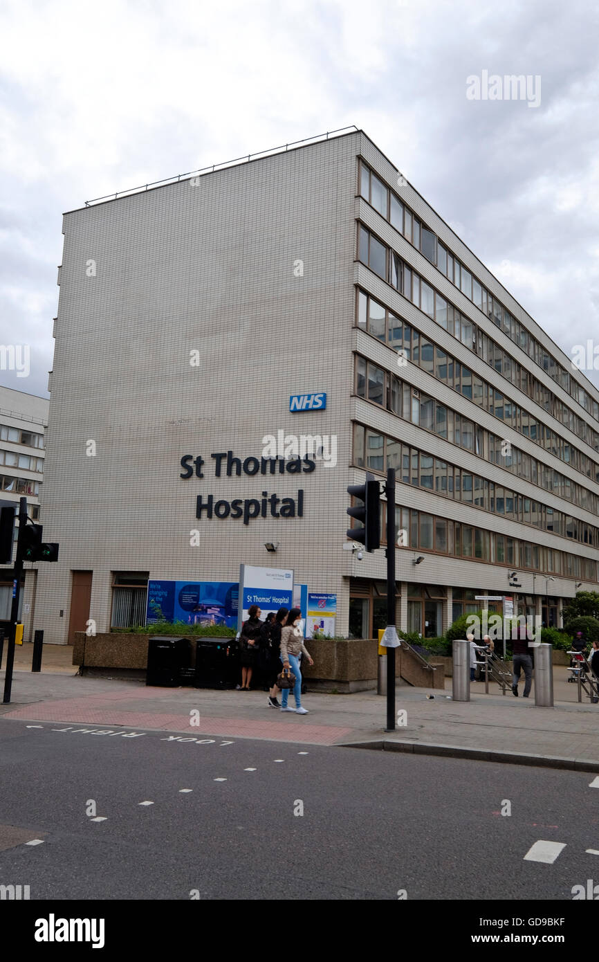 St Thomas' Hospital City of London Stock Photo