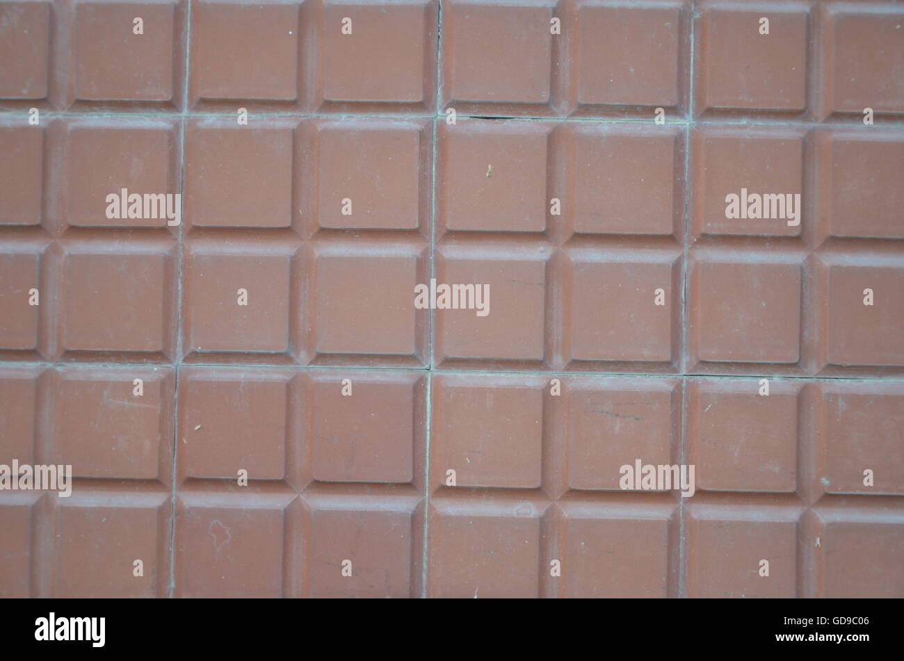 ceramic, mosaic, tiles, chocolate, brown, color, background, square, texture Stock Photo