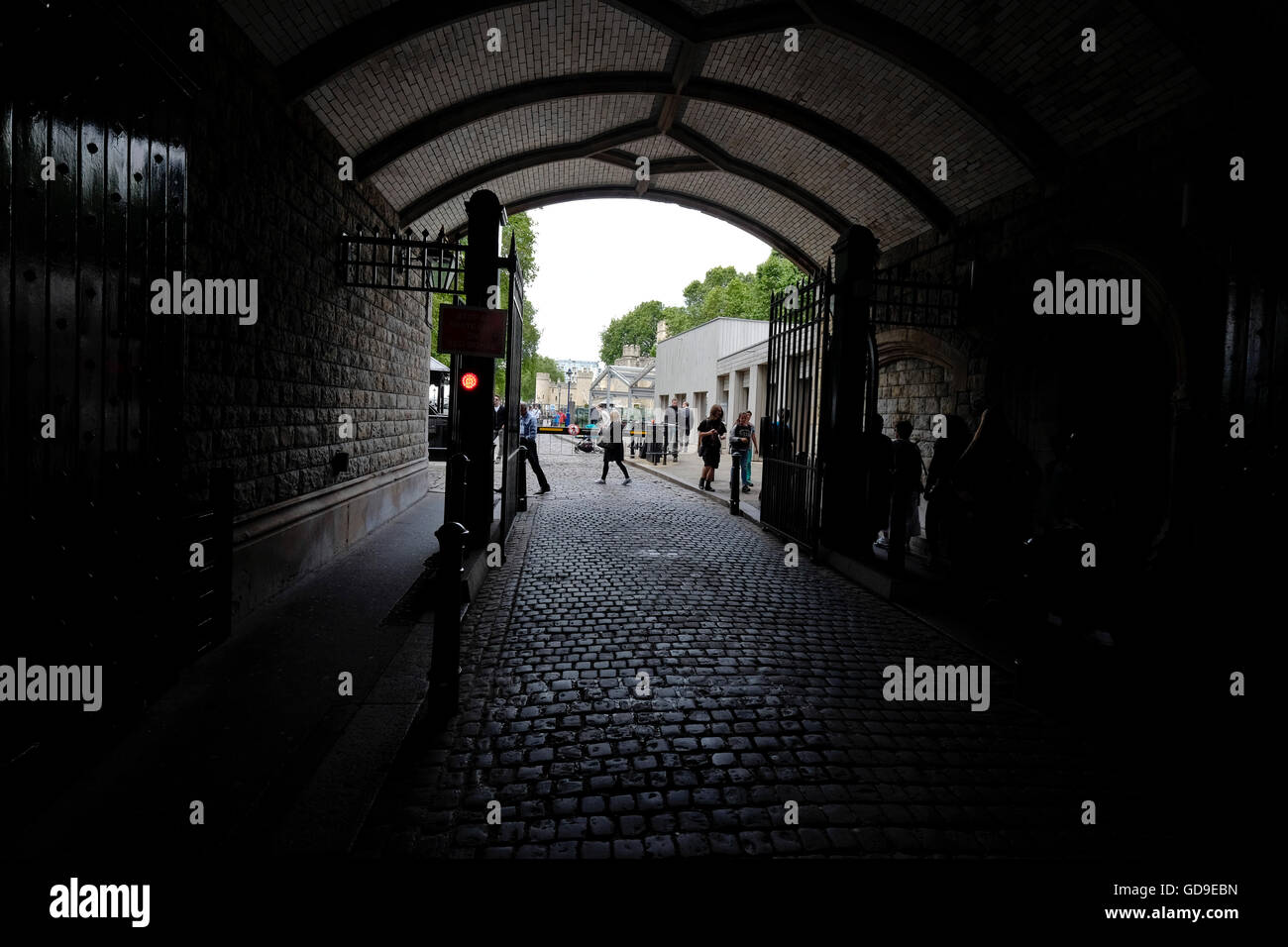 Walkway under tower bridge london hi-res stock photography and images