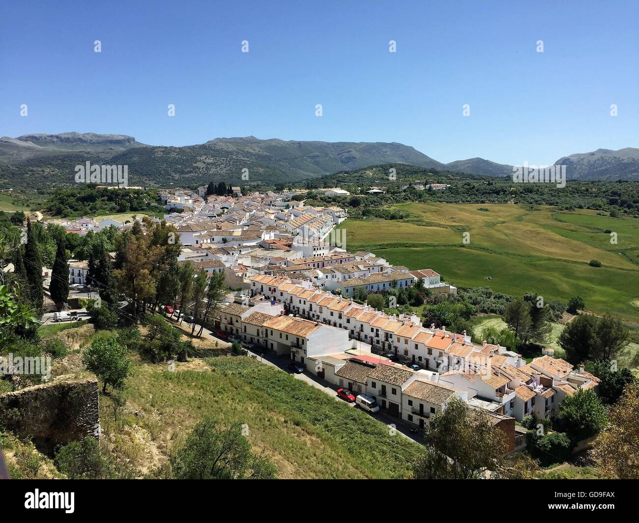 houses in Ronda, Spain Stock Photo Alamy