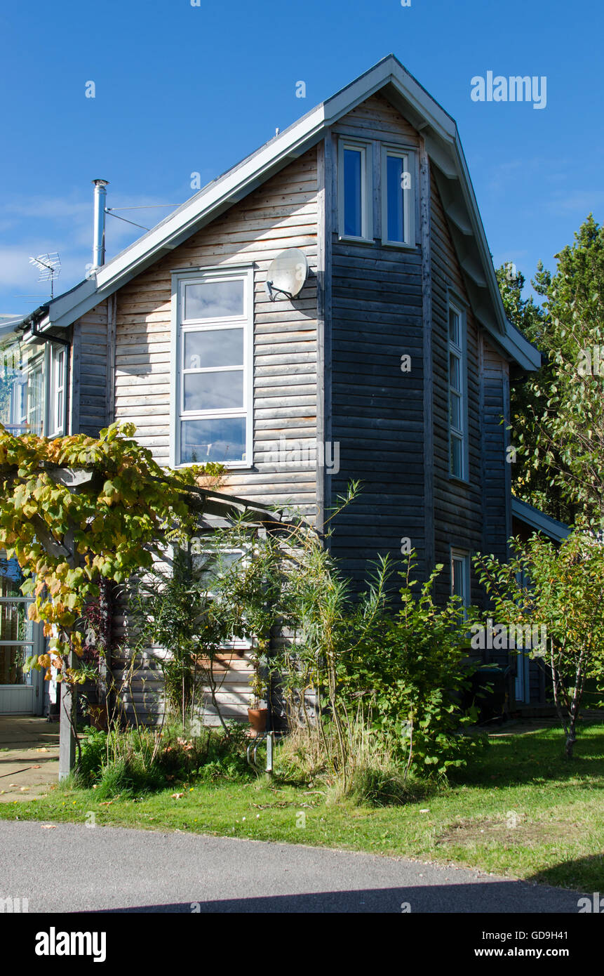 3 stories wooden house in Findhorn EcoVillage , Scotland, United