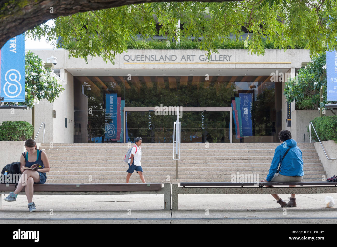 Entrance to Queensland Art Gallery, Stanley Place, Cultural Precinct