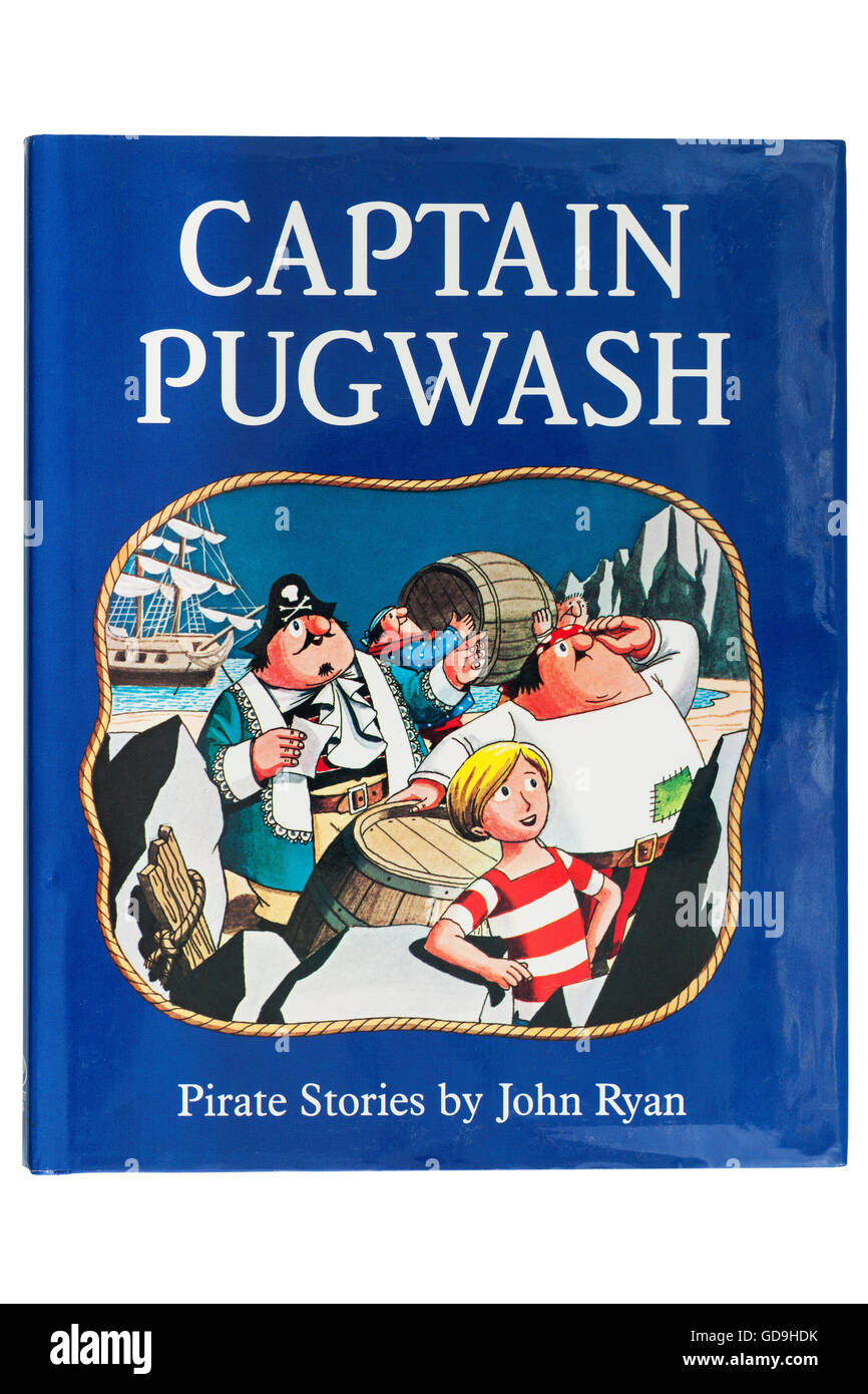 A Captain Pugwash book by John Ryan on a white background Stock Photo