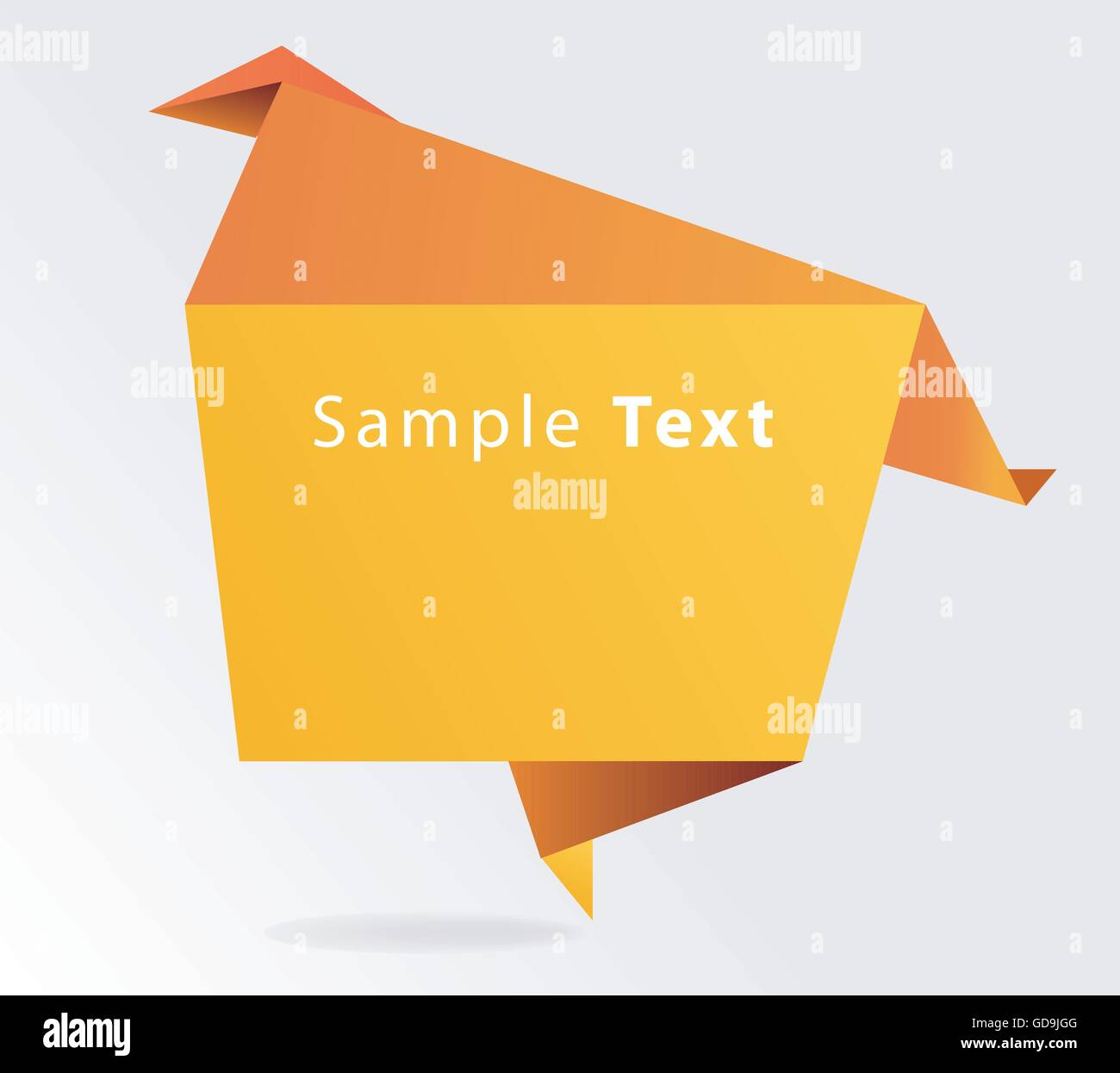 Vector - Abstract origami speech bubble Stock Vector Image & Art - Alamy