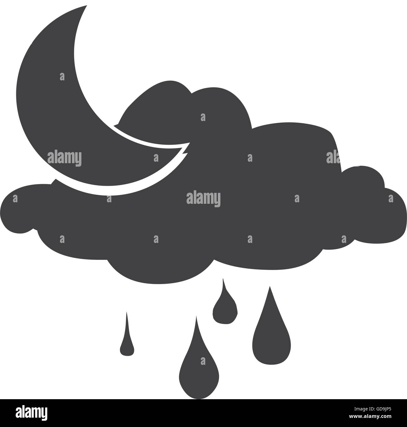 Weather and clouds isolated flat icon Stock Vector Image & Art - Alamy