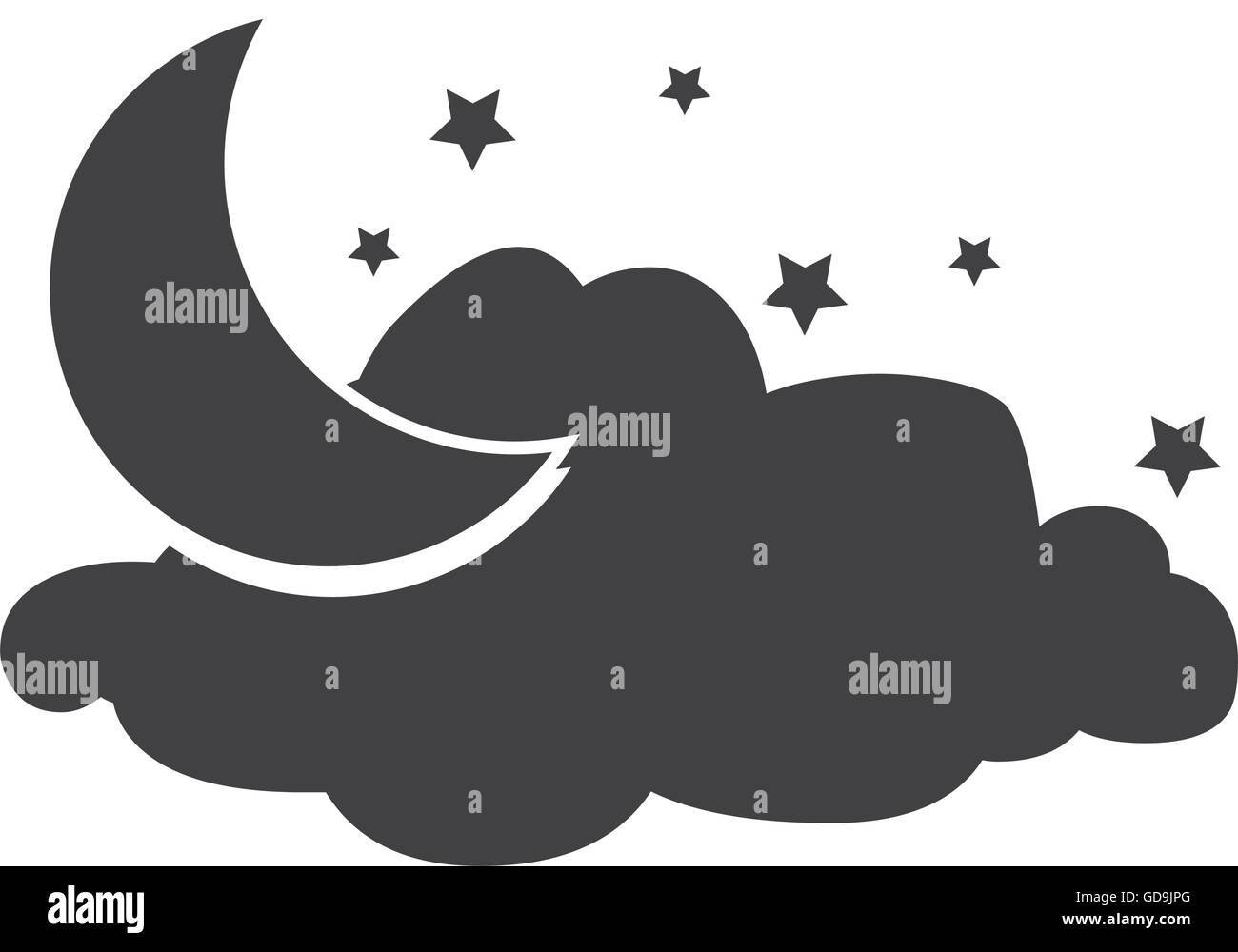 Weather and clouds isolated flat icon Stock Vector Image & Art - Alamy