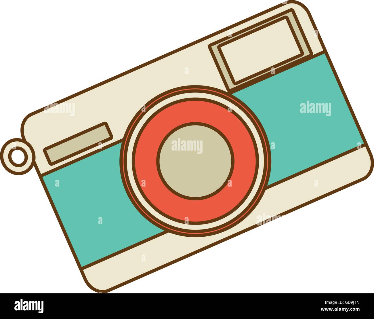 Retro photographic camera, vector illustration Stock Vector Image & Art ...