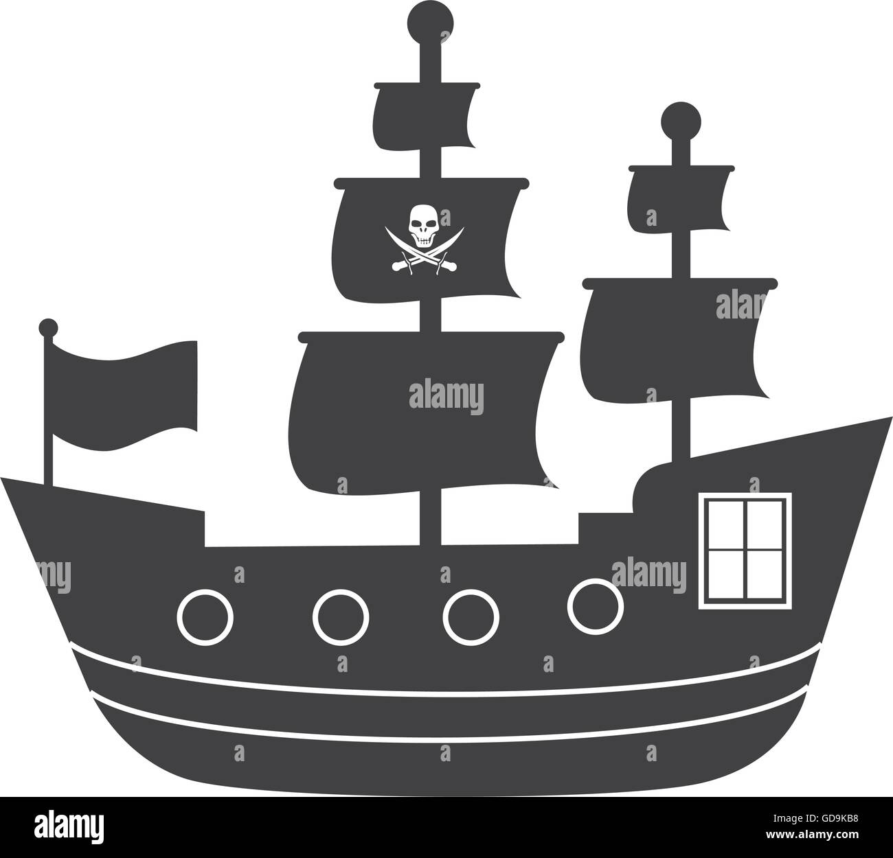 Bateau Pirate - Simple
