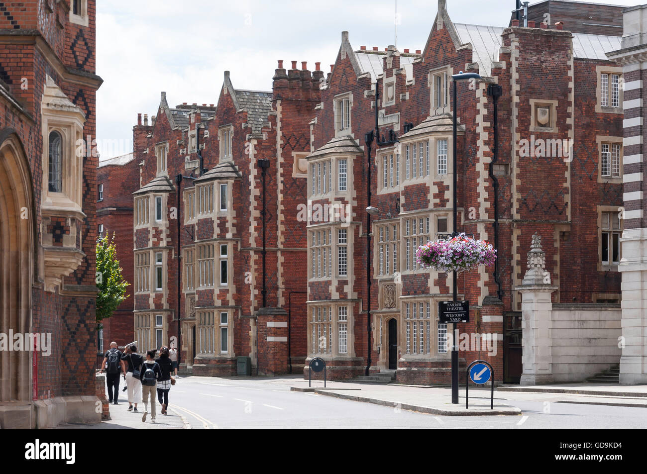 Main road into Eton showing Eton College, Slough Road, Eton, Berkshire
