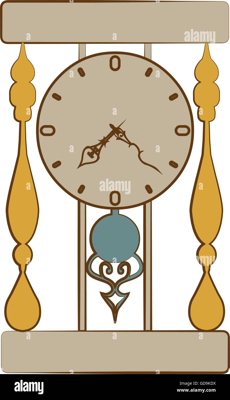 Time and clock line icon design, vector illustration Stock Vector Image ...