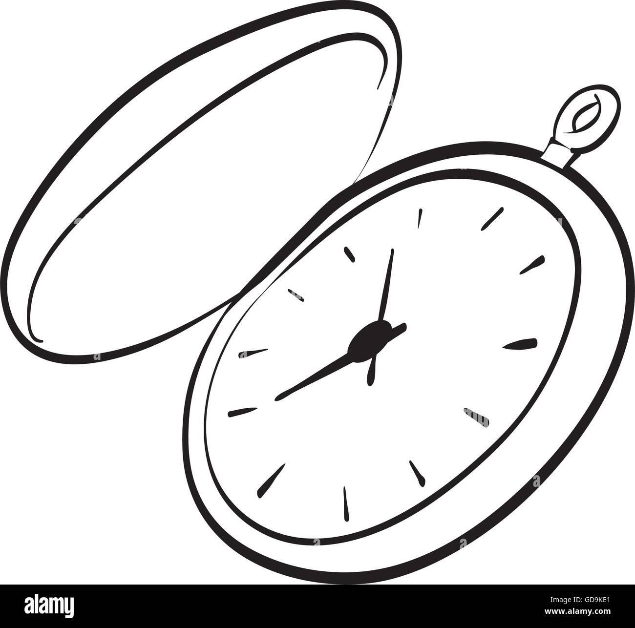 Time and clock line icon design, vector illustration Stock Vector Image ...