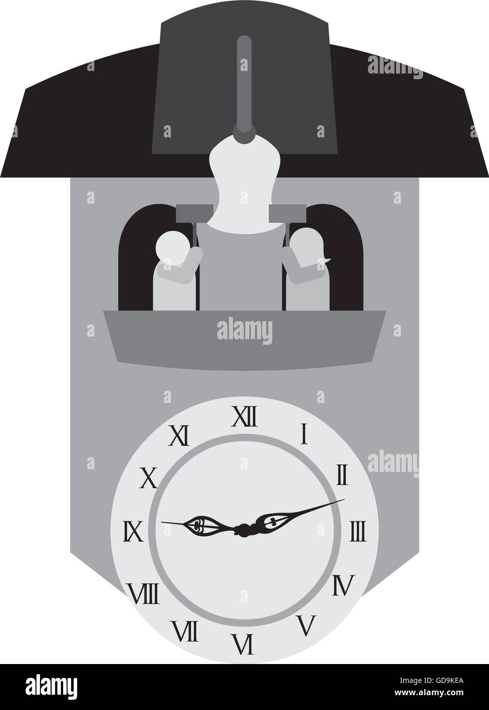 Time and clock line icon design, vector illustration Stock Vector Image ...
