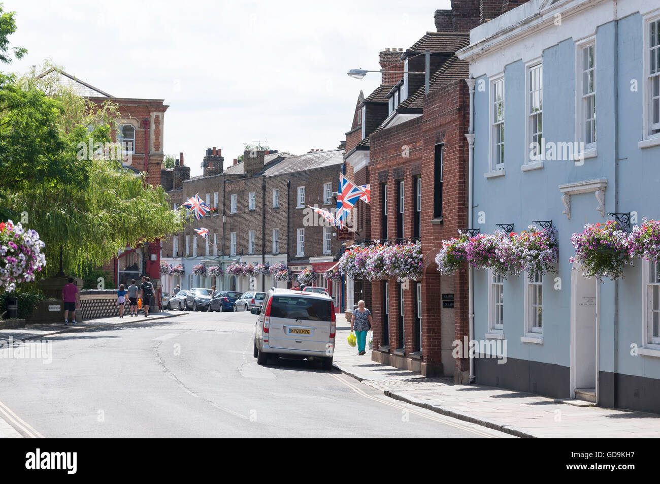 High Street from Slough Road, Eton, Berkshire, England, United Kingdom Stock Photo