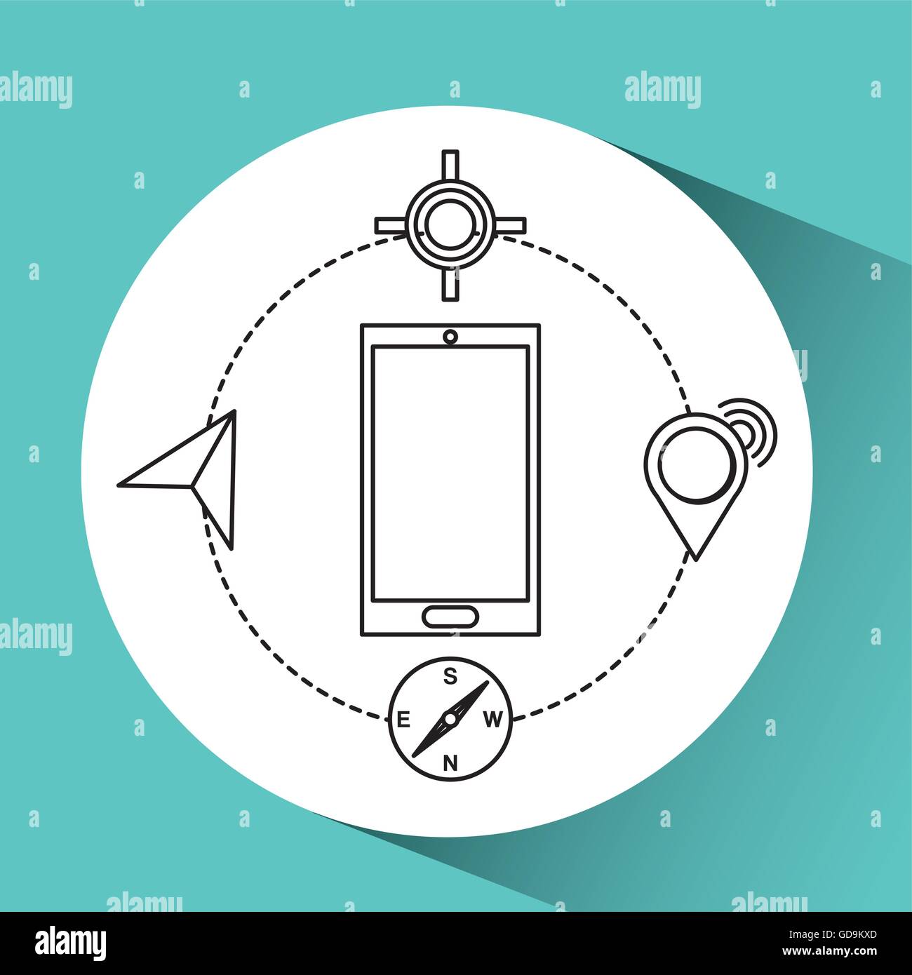 location gps travel Stock Vector Image & Art - Alamy