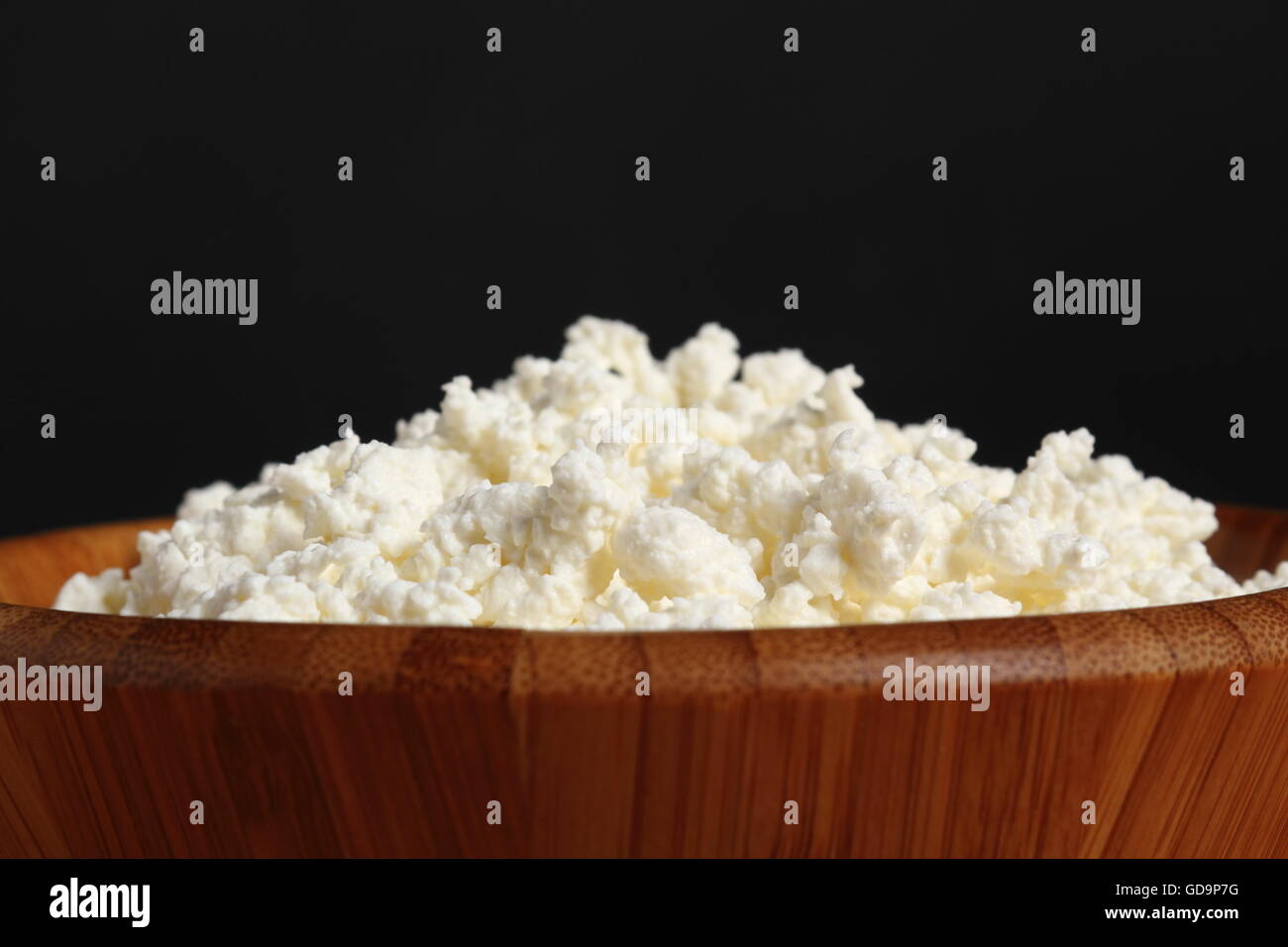 Bowl of cottage cheese Stock Photo Alamy