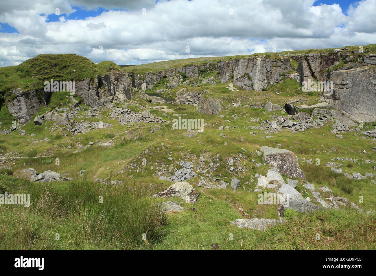 Foggintor quarry, disused granite quarry, near Princtown, Dartmoor